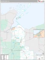 Ashland County, WI Wall Map Zip Code