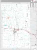 Dunn County, WI Wall Map Zip Code