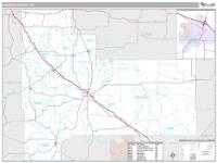 Jackson County, WI Wall Map Zip Code