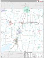 Jefferson County, WI Wall Map Zip Code