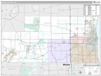 Kenosha County, WI Wall Map Zip Code