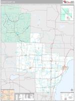 Oconto County, WI Wall Map Zip Code