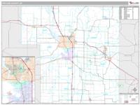 Portage County, WI Wall Map Zip Code