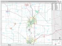 Rock County, WI Wall Map Zip Code