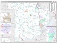 Sauk County, WI Wall Map Zip Code