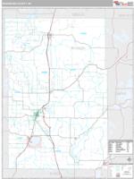 Washburn County, WI Wall Map Zip Code