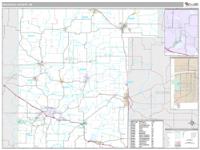 Waupaca County, WI Wall Map Zip Code