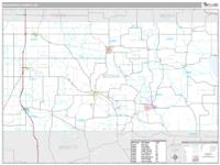 Waushara County, WI Wall Map Zip Code