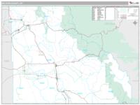 Big Horn County, WY Wall Map Zip Code
