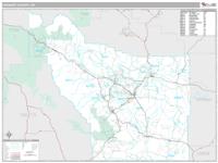 Fremont County, WY Wall Map Zip Code