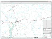 Sweetwater County, WY Wall Map Zip Code