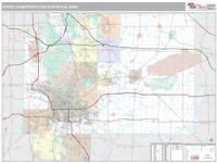 Akron Metro Area Wall Map