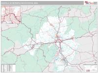 Asheville Metro Area Wall Map