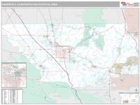 Bakersfield Metro Area Wall Map