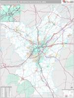 Birmingham-Hoover Metro Area Wall Map