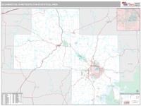 Bloomington Metro Area Wall Map