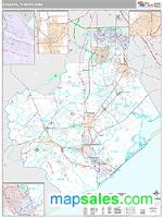 Brazoria Metro Area Wall Map