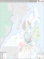 Bremerton-Silverdale Metro Area Wall Map