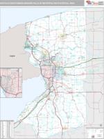 Buffalo-Cheektowaga-Niagara Falls Metro Area Wall Map