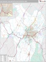 Chattanooga Metro Area Wall Map