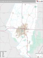 Columbia Metro Area Wall Map