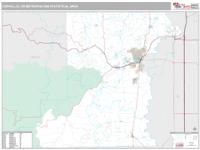 Corvalis Metro Area Wall Map