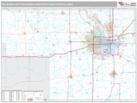 Des Moines-West Des Moines Metro Area Wall Map