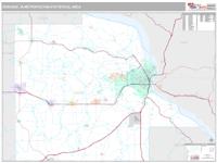 Dubuque Metro Area Wall Map