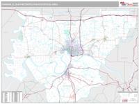 Evansville Metro Area Wall Map