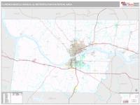 Florence-Muscle Shoals Metro Area Wall Map