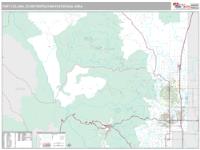 Fort Collins Metro Area Wall Map