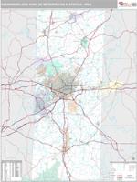 Greensboro-High Point Metro Area Wall Map