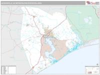 Jacksonville Metro Area Wall Map