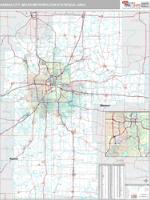 Kansas City Metro Area Wall Map