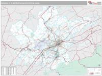 Knoxville Metro Area Wall Map