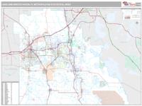 Lakeland-Winter Haven Metro Area Wall Map