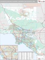 Los Angeles-Long Beach-Anaheim Metro Area Wall Map