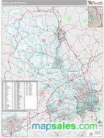 Lowell Metro Area Wall Map