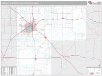 Lubbock Metro Area Wall Map