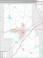 Mansfield Metro Area Wall Map