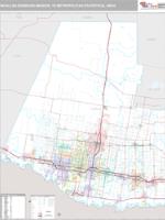 McAllen-Edinburg-Mission Metro Area Wall Map