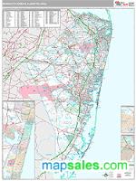 Monmouth-Ocean Metro Area Wall Map