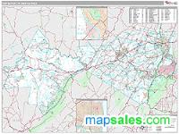 Newburgh Metro Area Wall Map