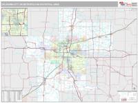 Oklahoma City Metro Area Wall Map