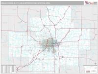 Omaha-Council Bluffs Metro Area Wall Map