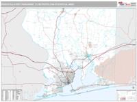 Pensacola-Ferry Pass-Brent Metro Area Wall Map