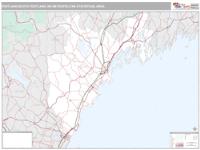 Portland-South Portland Metro Area Wall Map