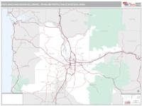 Portland-Vancouver-Hillsboro Metro Area Wall Map