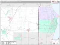 Racine Metro Area Wall Map