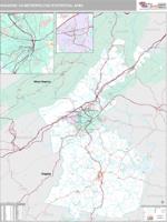 Roanoke Metro Area Wall Map
